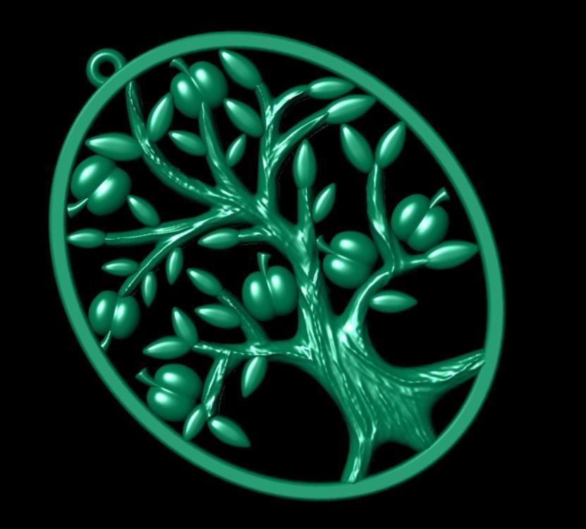 Pendant od86 3D print model_8