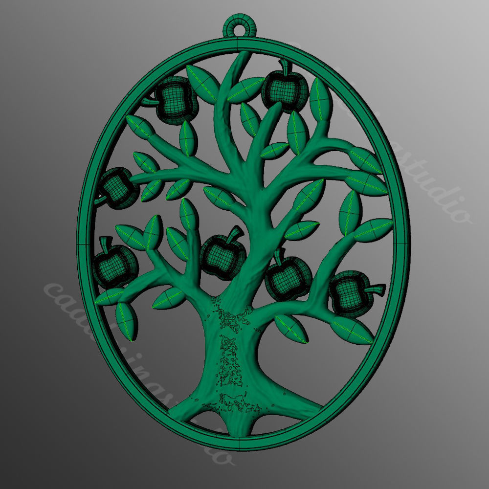 Pendant od86 3D print model_2