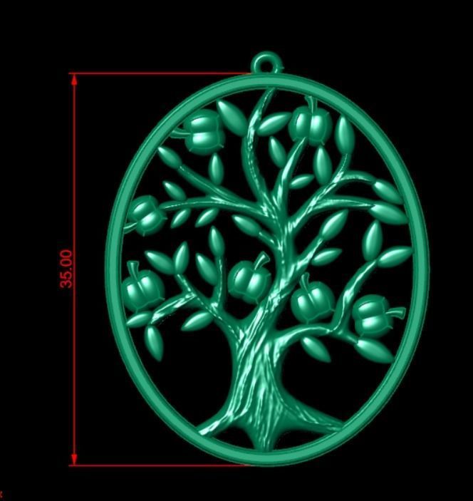 Pendant od86 3D print model_7