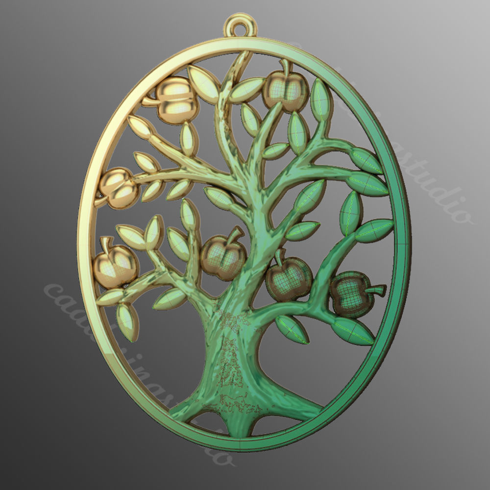 Pendant od86 3D print model_1