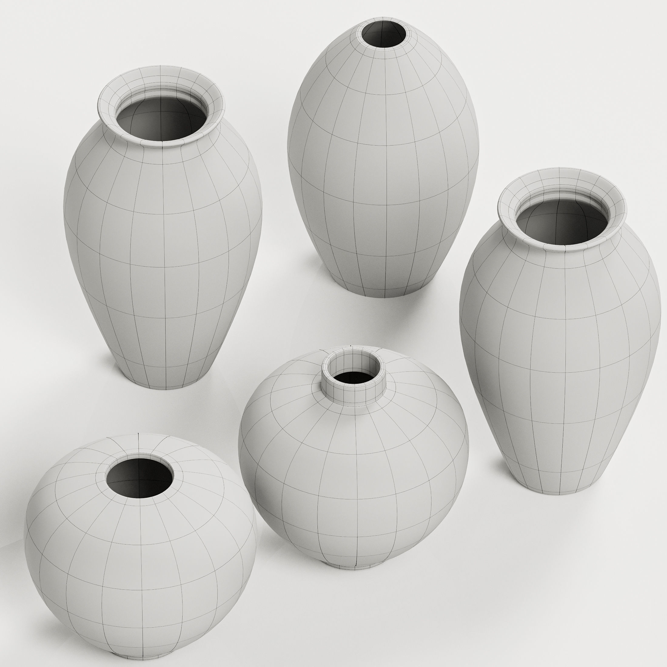 Crate and Barrel Ophelia vases 3D model_2