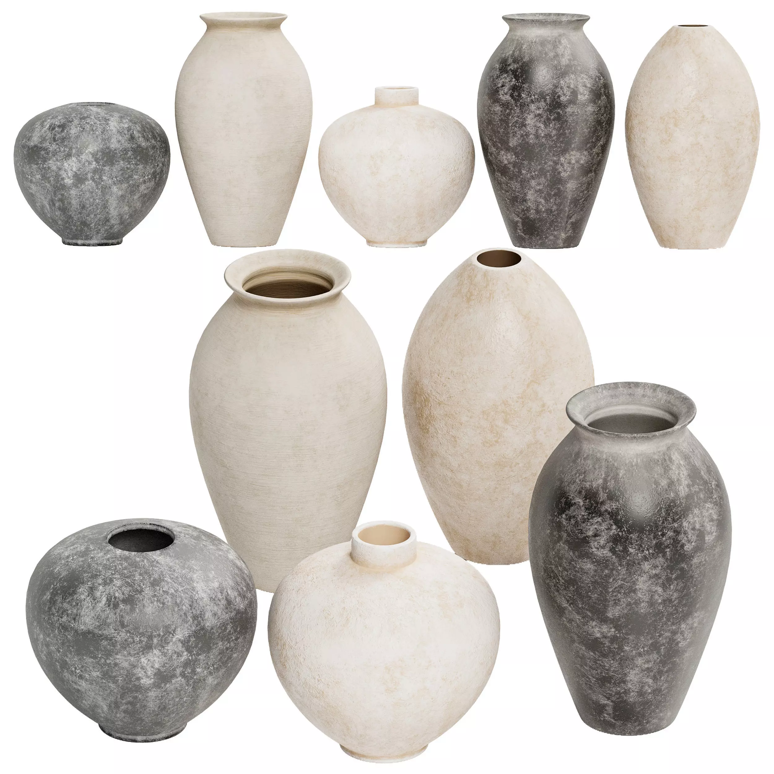 Crate and Barrel Ophelia vases 3D model_0