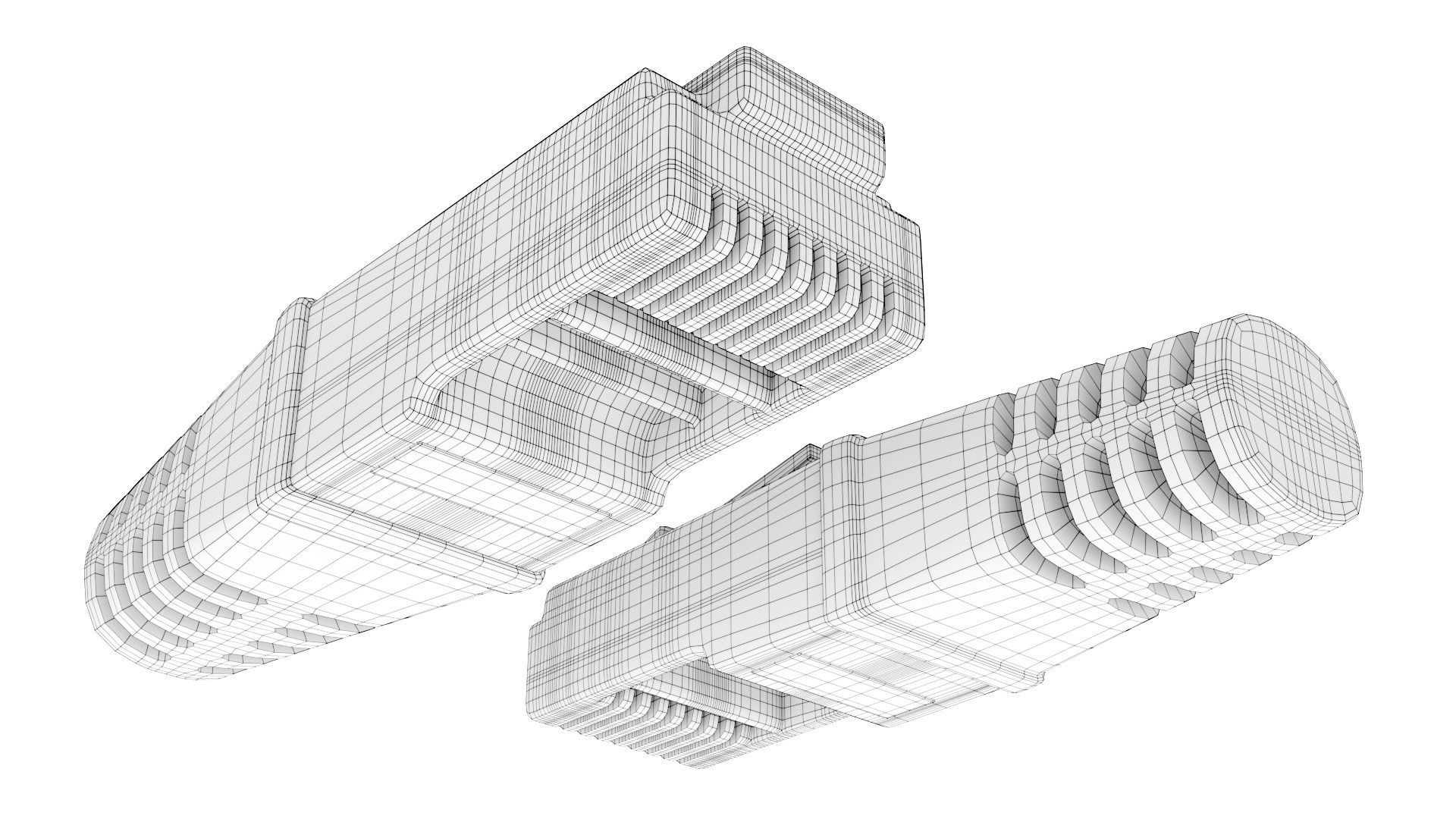 Ethernet Plug RJ-45 - 3D Model 3D model_7