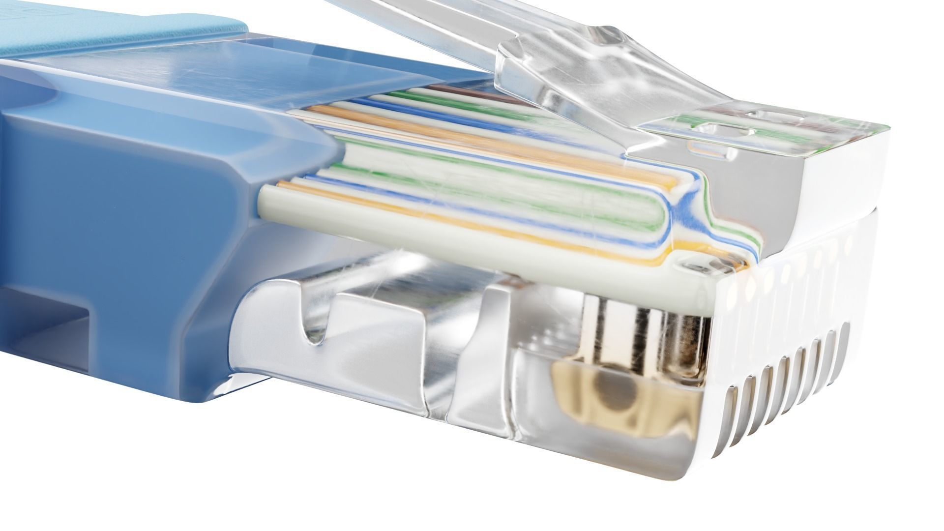 Ethernet Plug RJ-45 - 3D Model 3D model_5