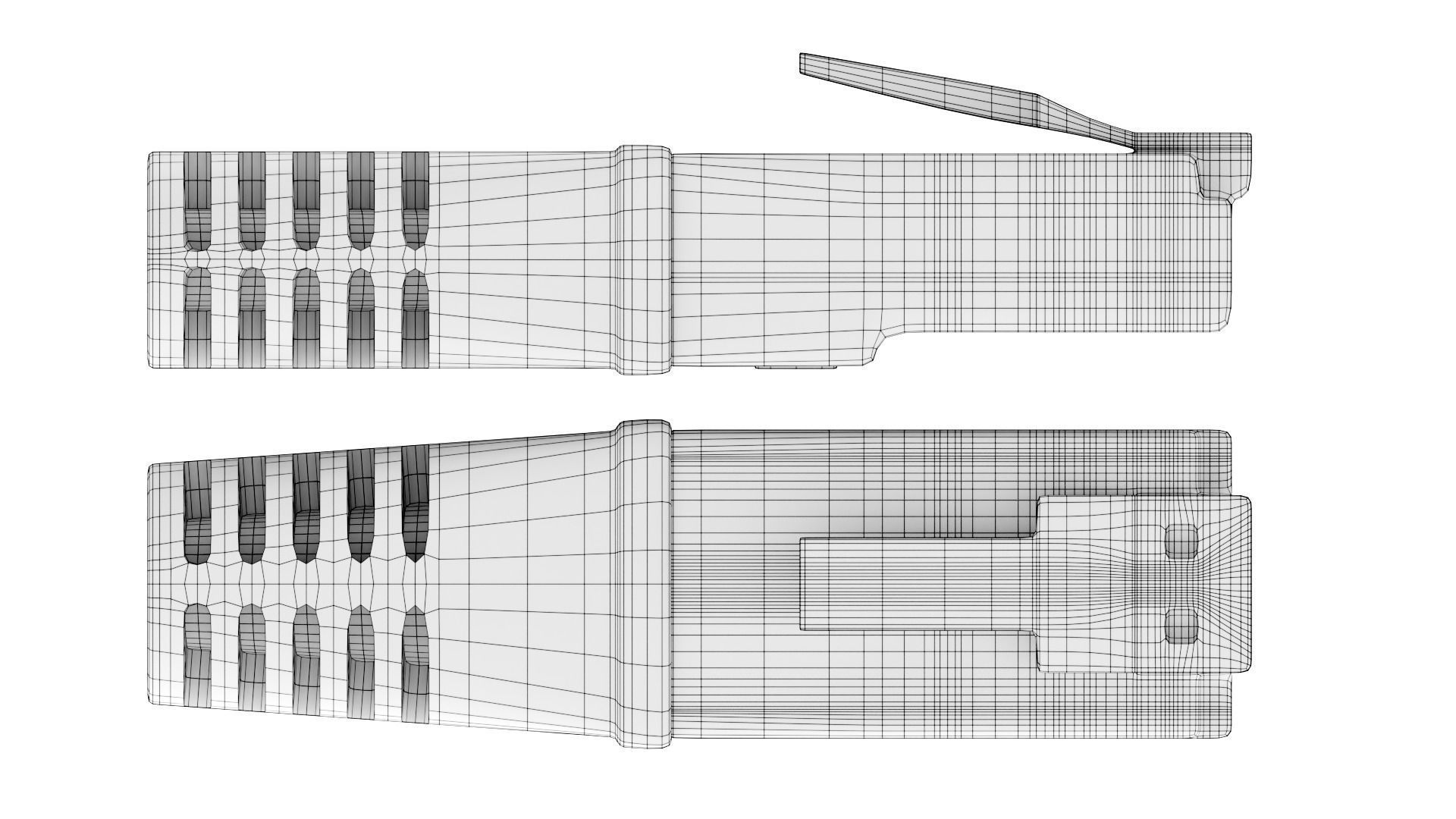 Ethernet Plug RJ-45 - 3D Model 3D model_8