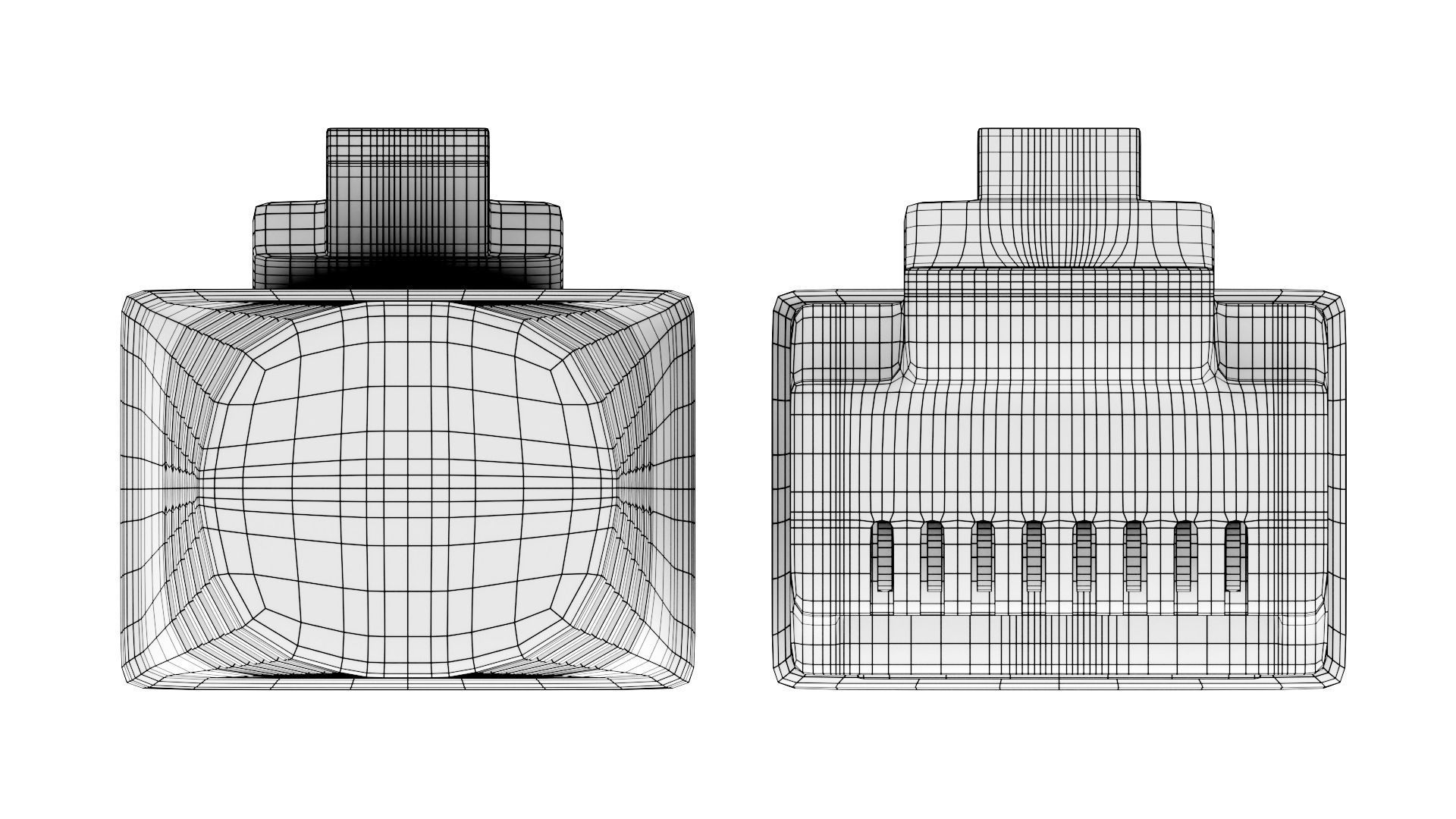 Ethernet Plug RJ-45 - 3D Model 3D model_9