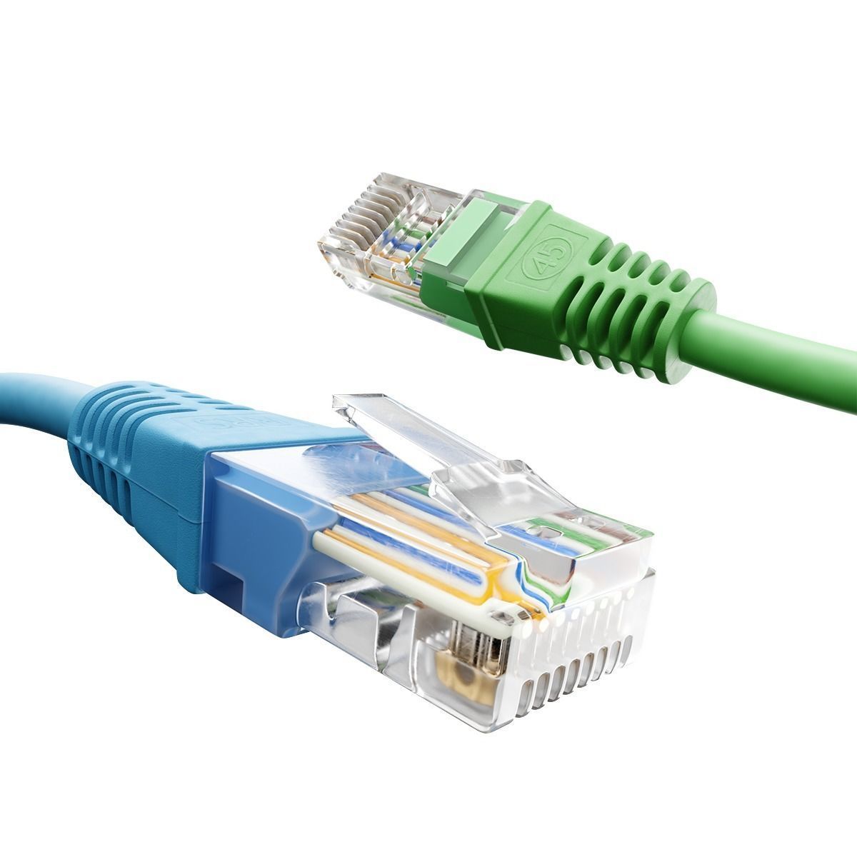 New Rj Network Ethernet Plug RJ-45 - 3D Model 3D model | CGTrader