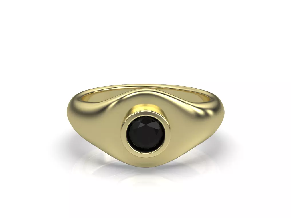 SIGNET ROUND 3D print model_0