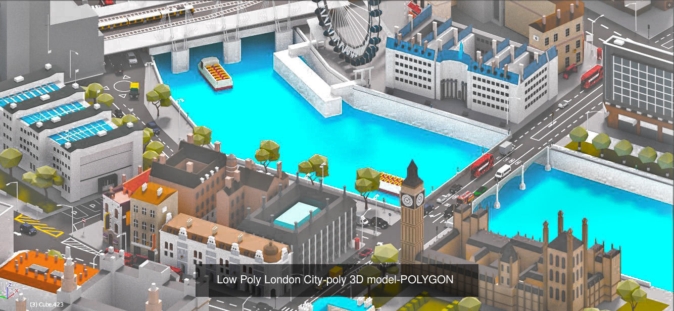 low poly    Collection  asset  pack citys exterior and interior _10