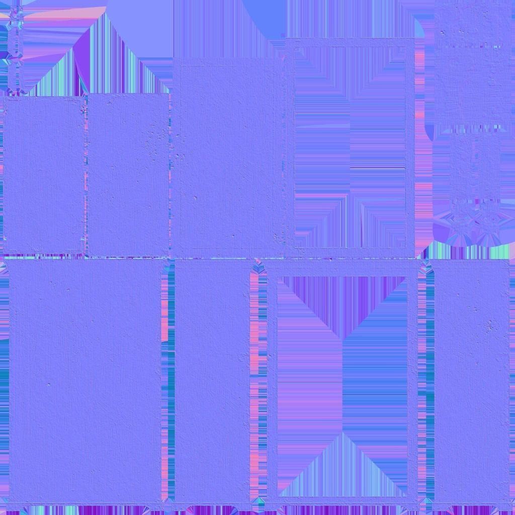 Old Cupboard Slavic 18th century Low-poly 3D model_7