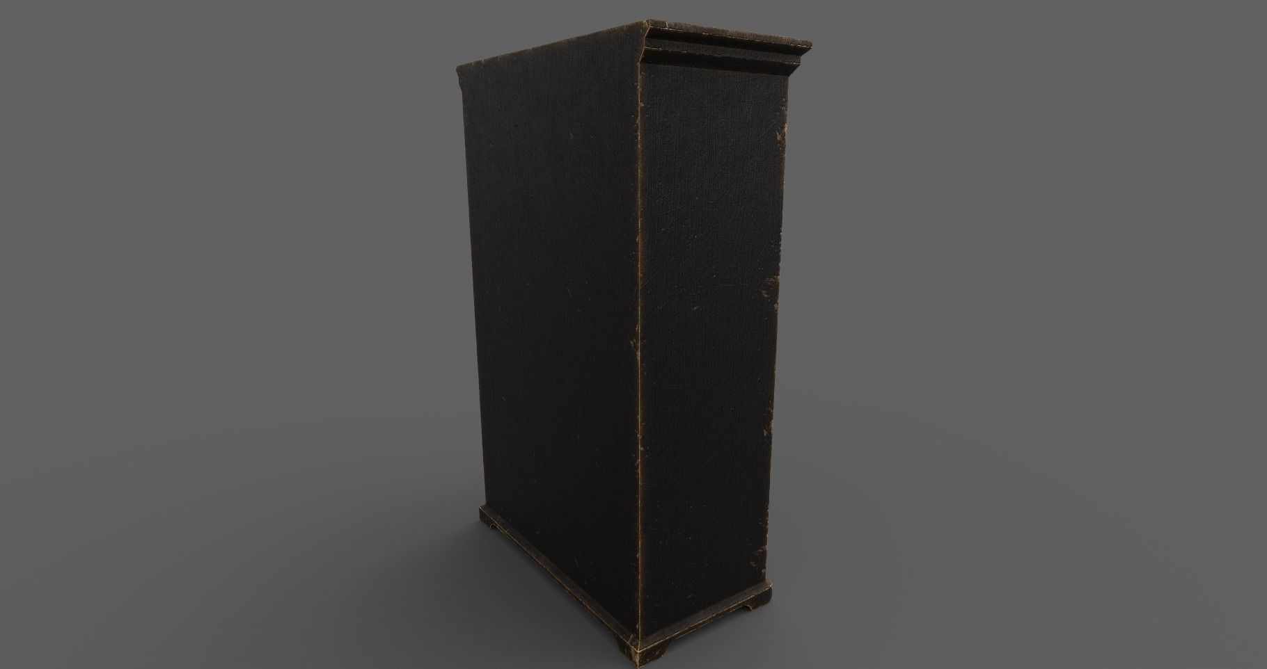 Old Cupboard Slavic 18th century Low-poly 3D model_5