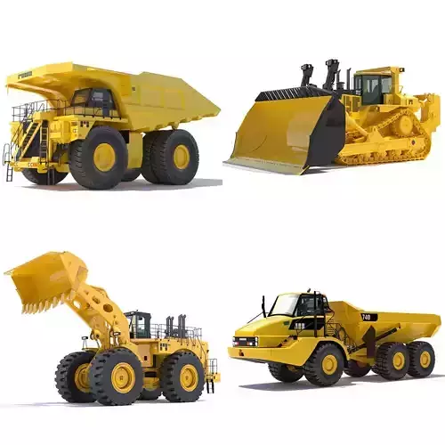 Collection Mining Machines 1 3D model