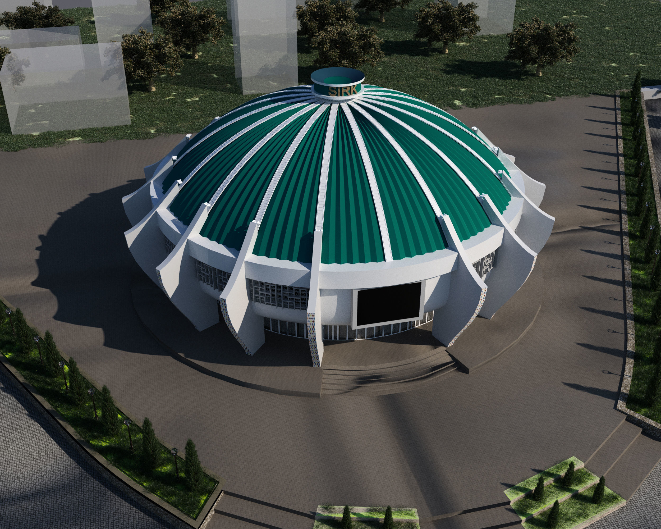 state circus 3D model_2