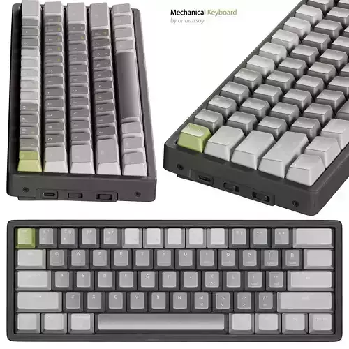 KEYCHRON K12 MECHANICAL KEYBOARD 3D model