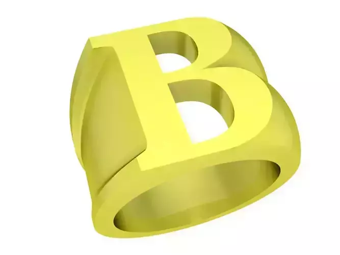 Letter B ring AnPhabet Ring 4065
