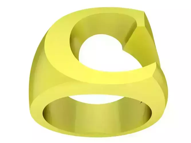Letter C Ring Anphabet ring 4066