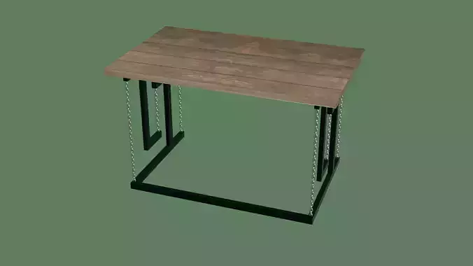 Fancy 3D Table Low-poly 3D model  Fancy 3D Table Low-poly 3D model