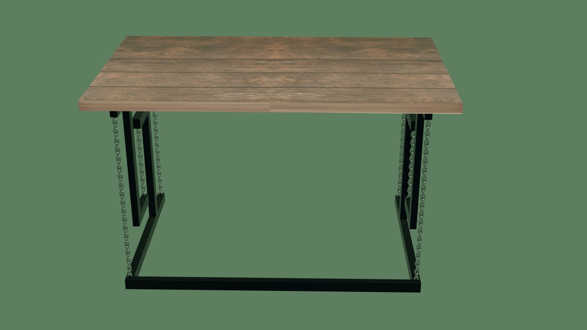 Fancy 3D Table Low-poly 3D model_2