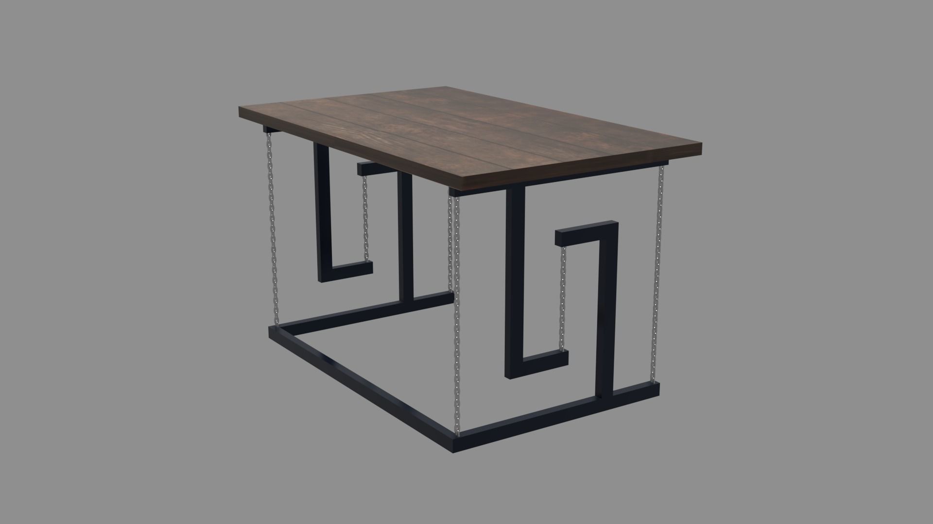 Fancy 3D Table Low-poly 3D model_8