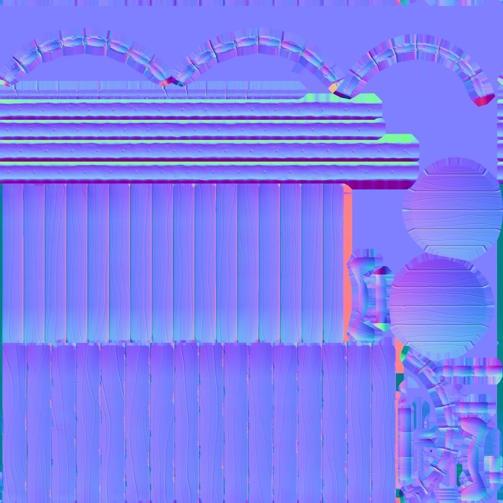 Stylized Barrel Low-poly 3D model_14