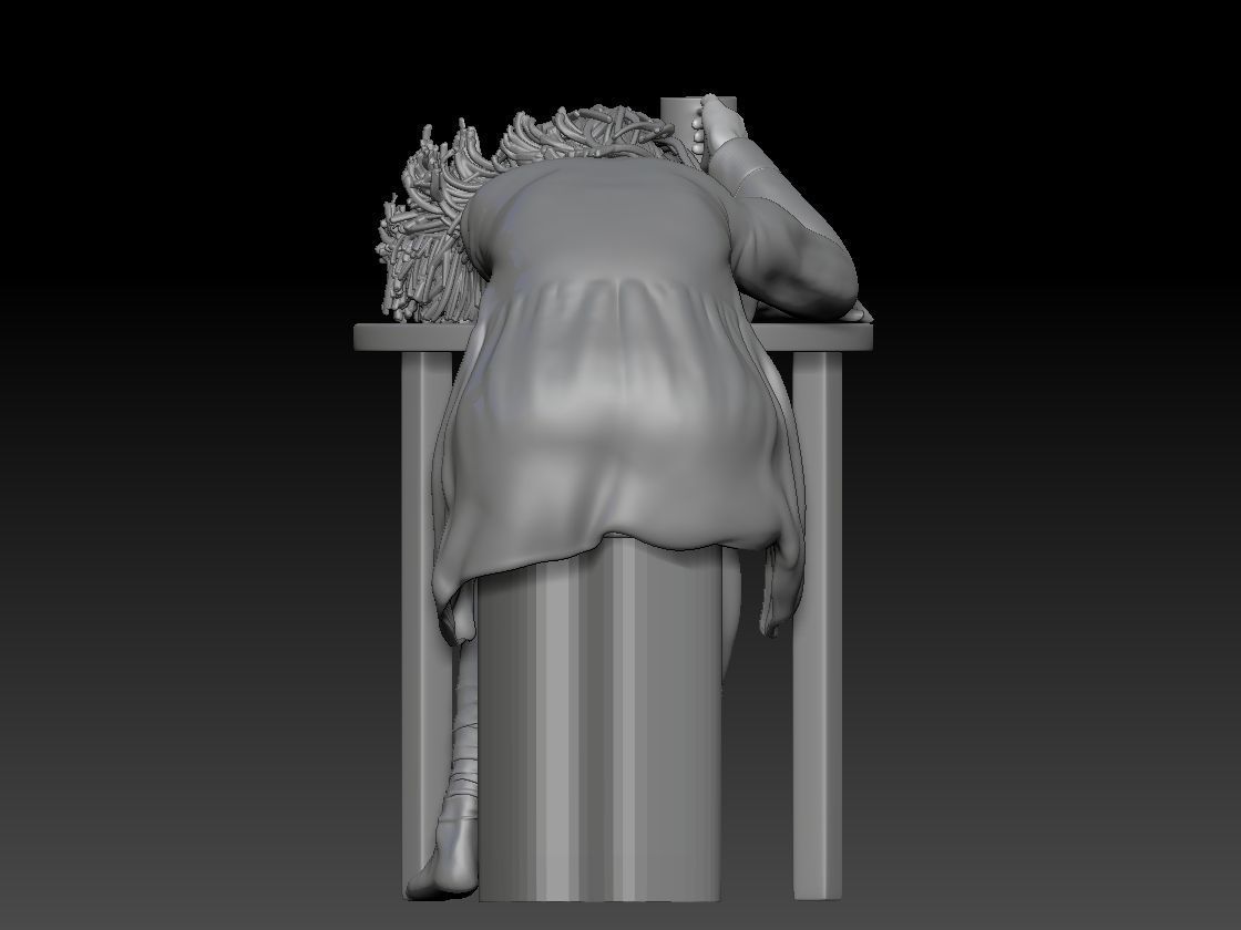 COFFEE TIME GIRL 1 3D print model_4