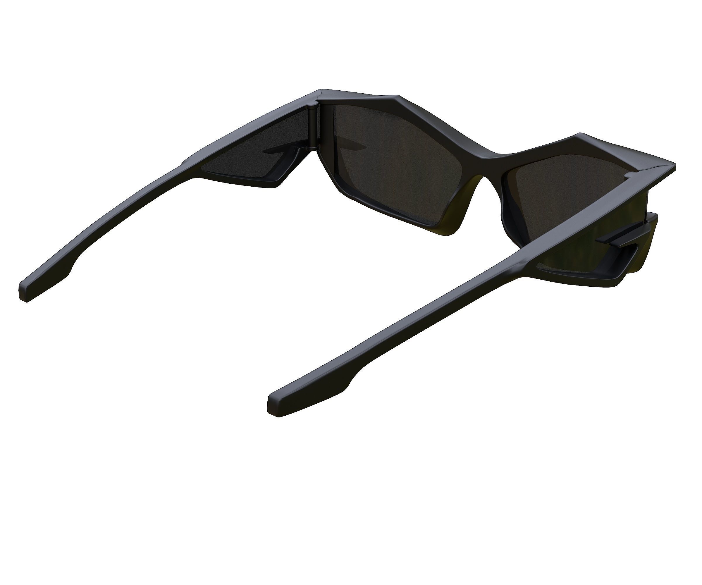 Givenchy Giv Cut sunglasses in nylon Low-poly 3D model_10