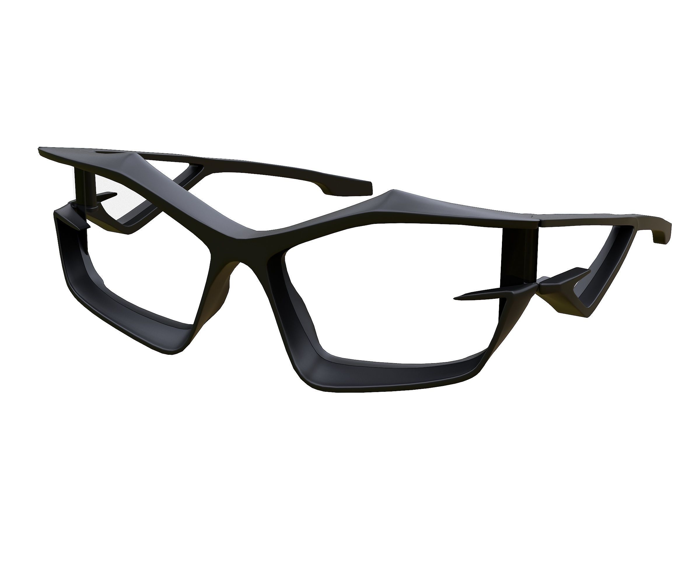 Givenchy Giv Cut sunglasses in nylon Low-poly 3D model_7