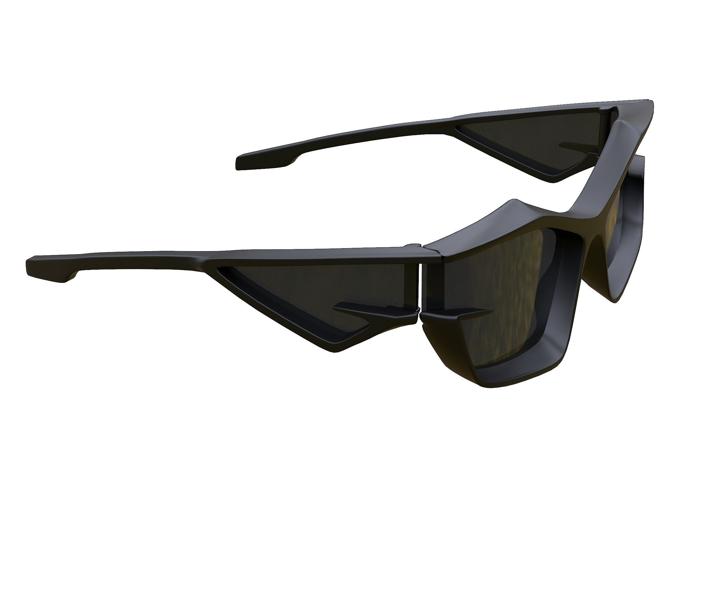 Givenchy Giv Cut sunglasses in nylon Low-poly 3D model_9