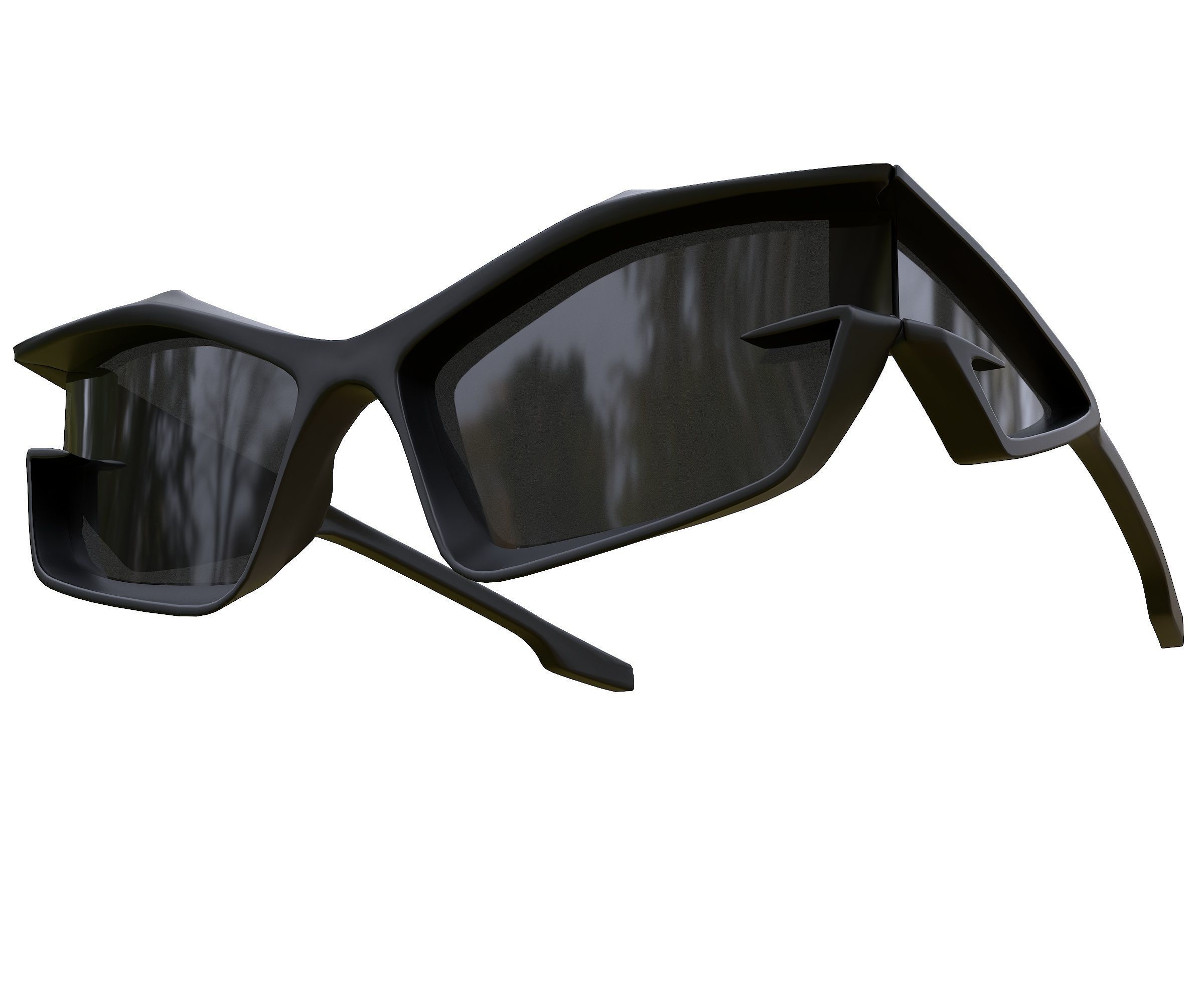 Givenchy Giv Cut sunglasses in nylon Low-poly 3D model_12