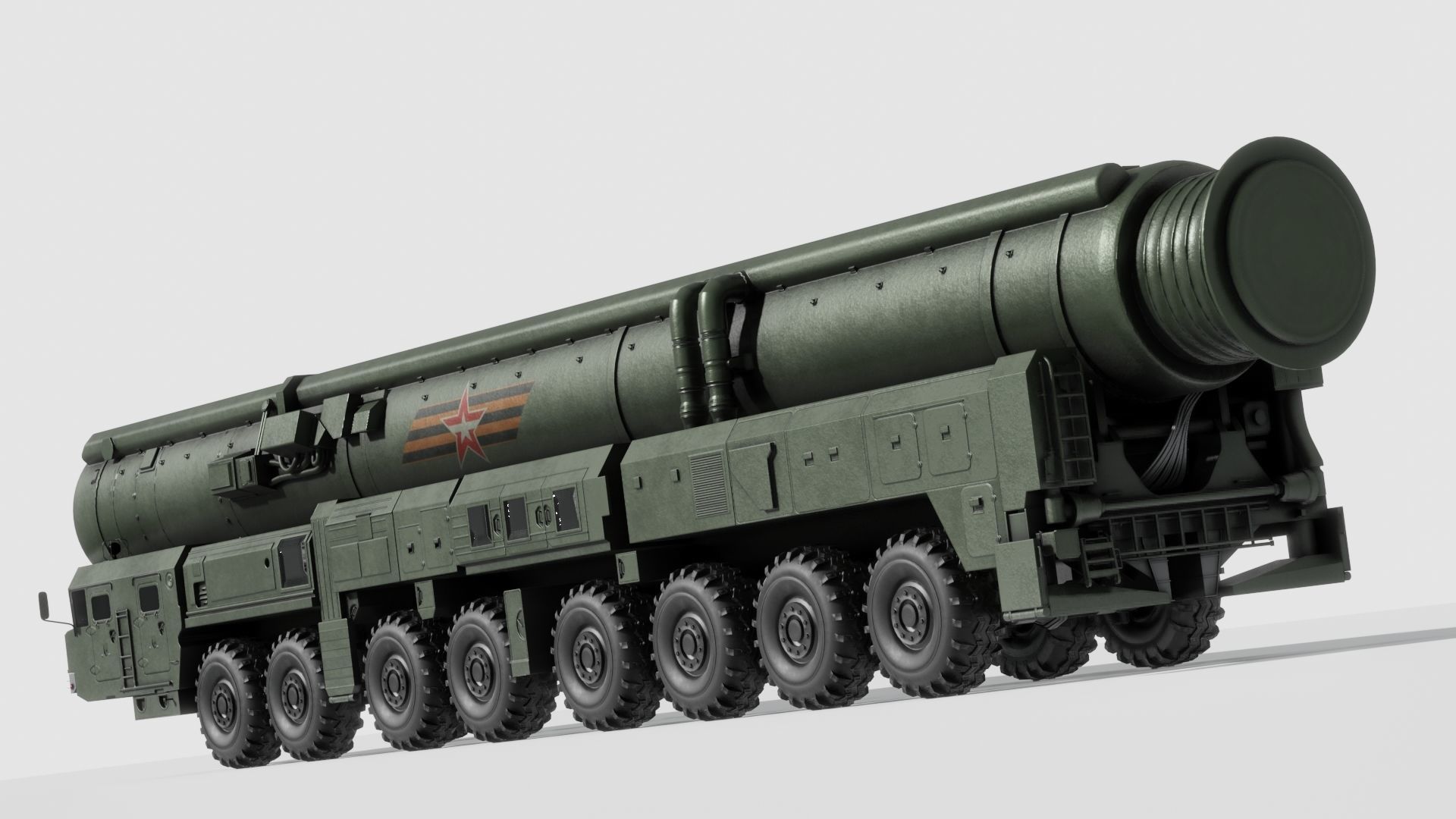 RS-24 Yars Topol-M Blender EEVEE-PBR 3D model_4