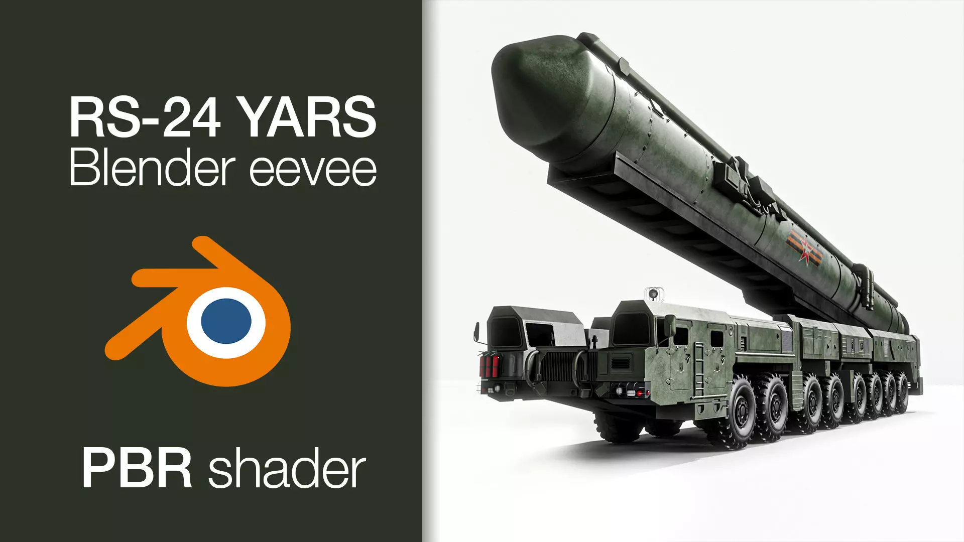 RS-24 Yars Topol-M Blender EEVEE-PBR 3D model_0