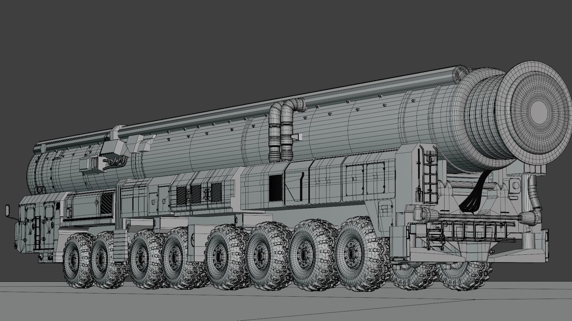 RS-24 Yars Topol-M Blender EEVEE-PBR 3D model_16