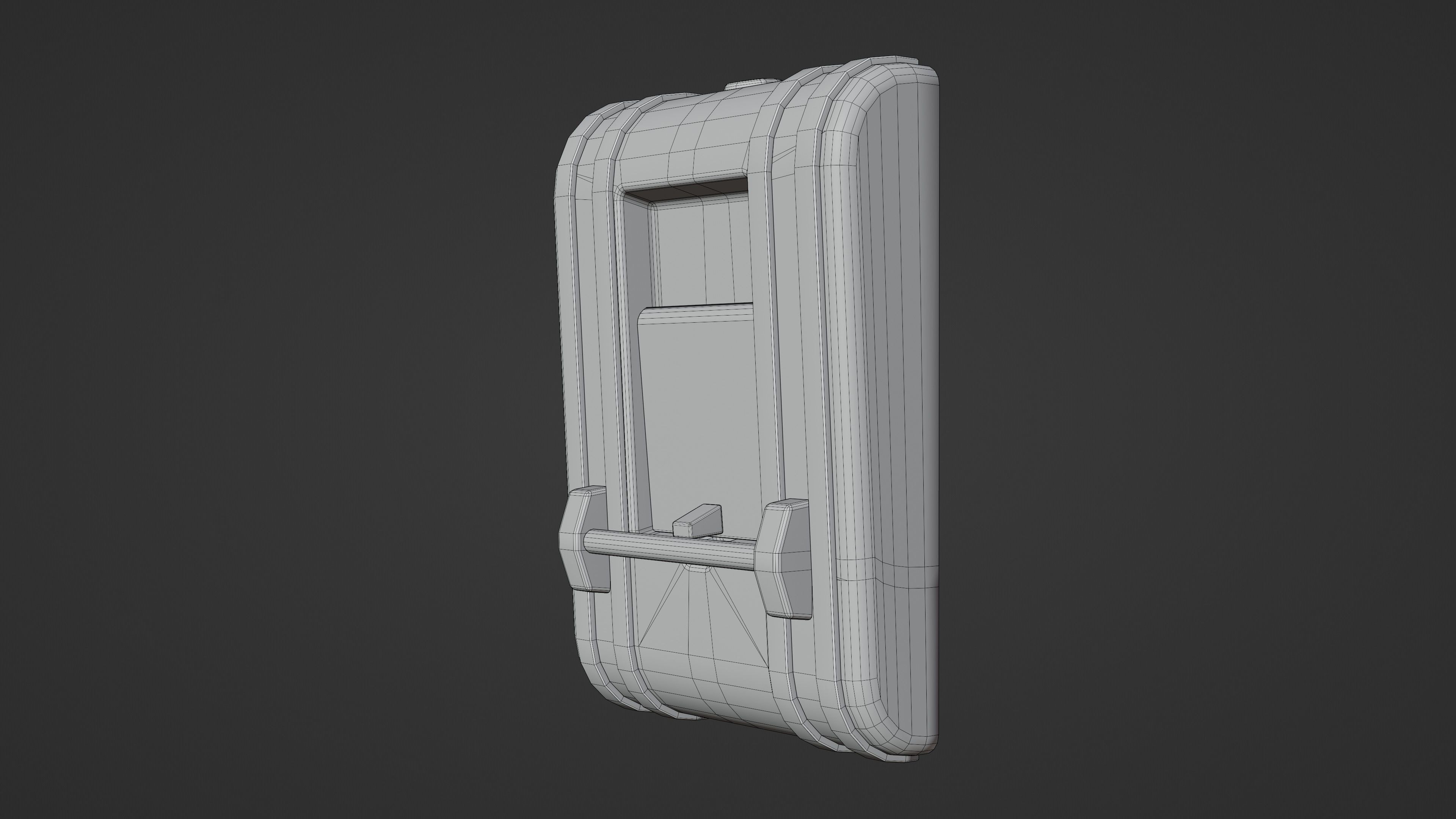 Fire Alarm Low-poly 3D model_8