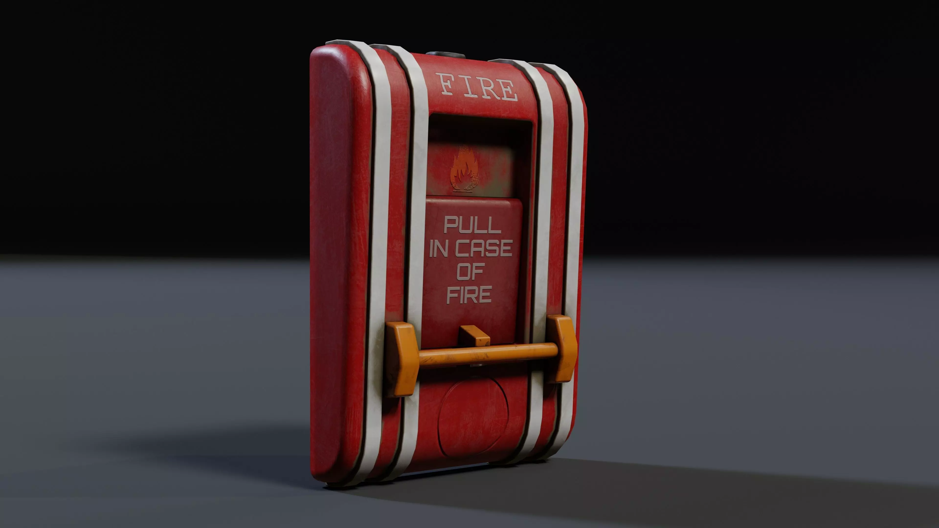 Fire Alarm Low-poly 3D model_0