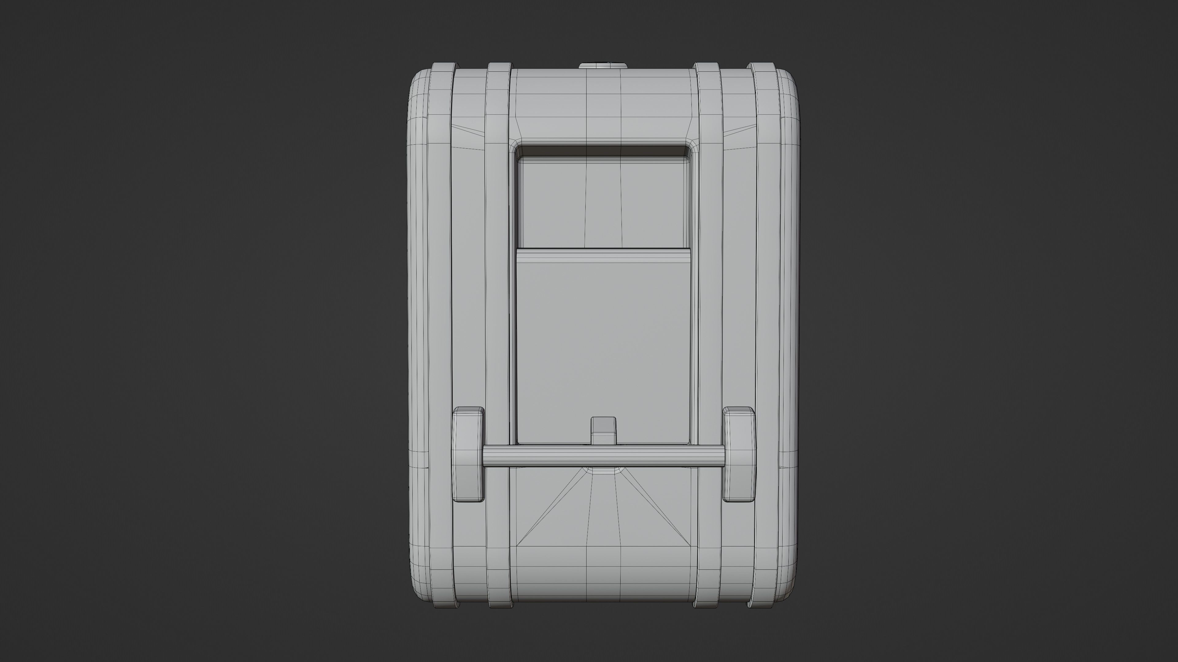 Fire Alarm Low-poly 3D model_7