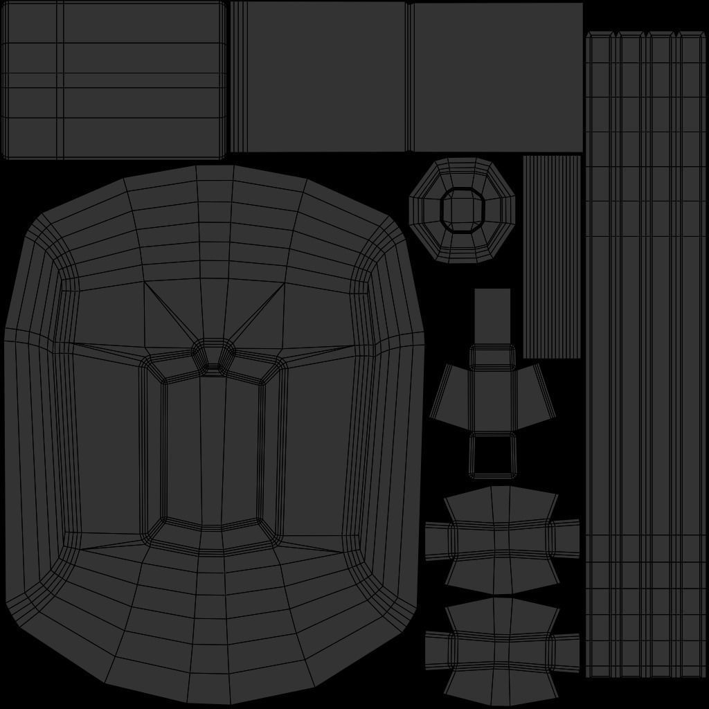 Fire Alarm Low-poly 3D model_12