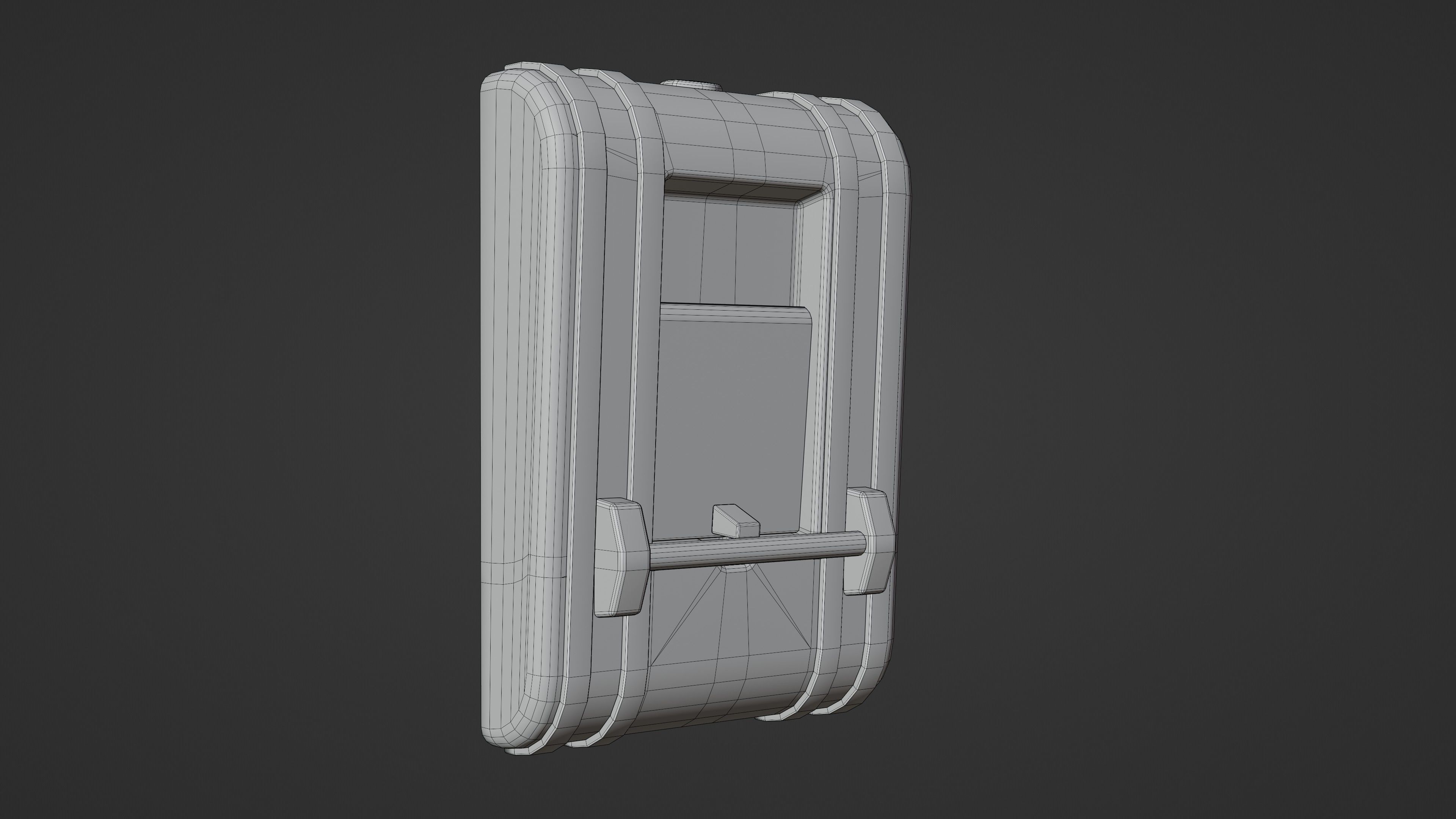 Fire Alarm Low-poly 3D model_6