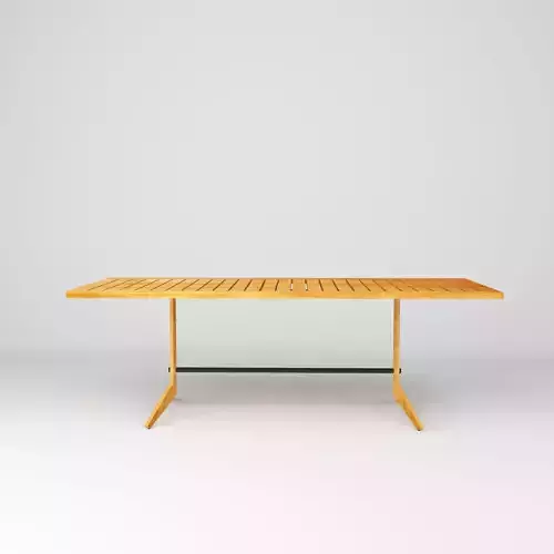 Kinney Teak Wood Outdoor Dining Table