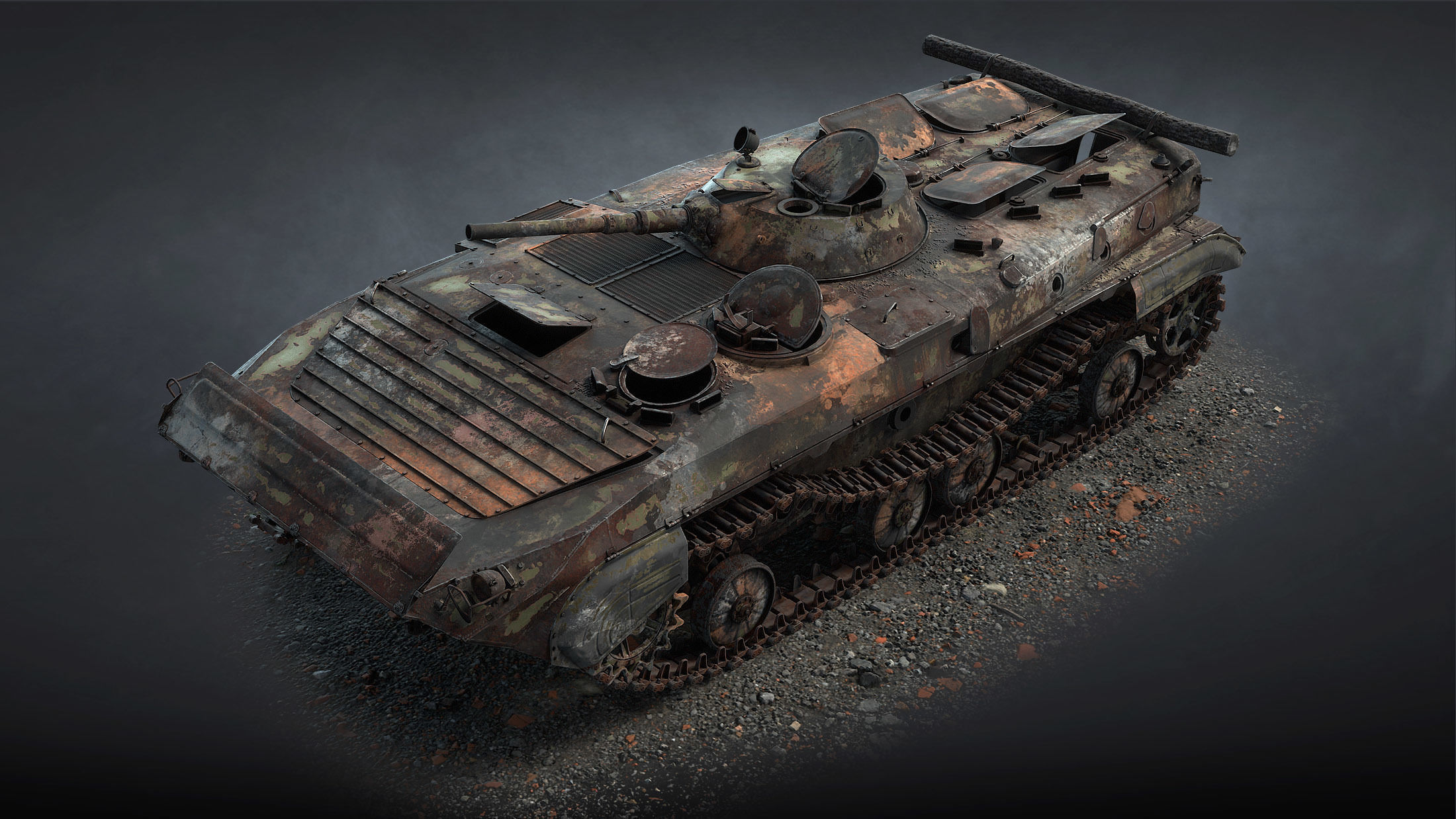 BMP-1 Set swiss armoured vehicle 3D Model Collection_10