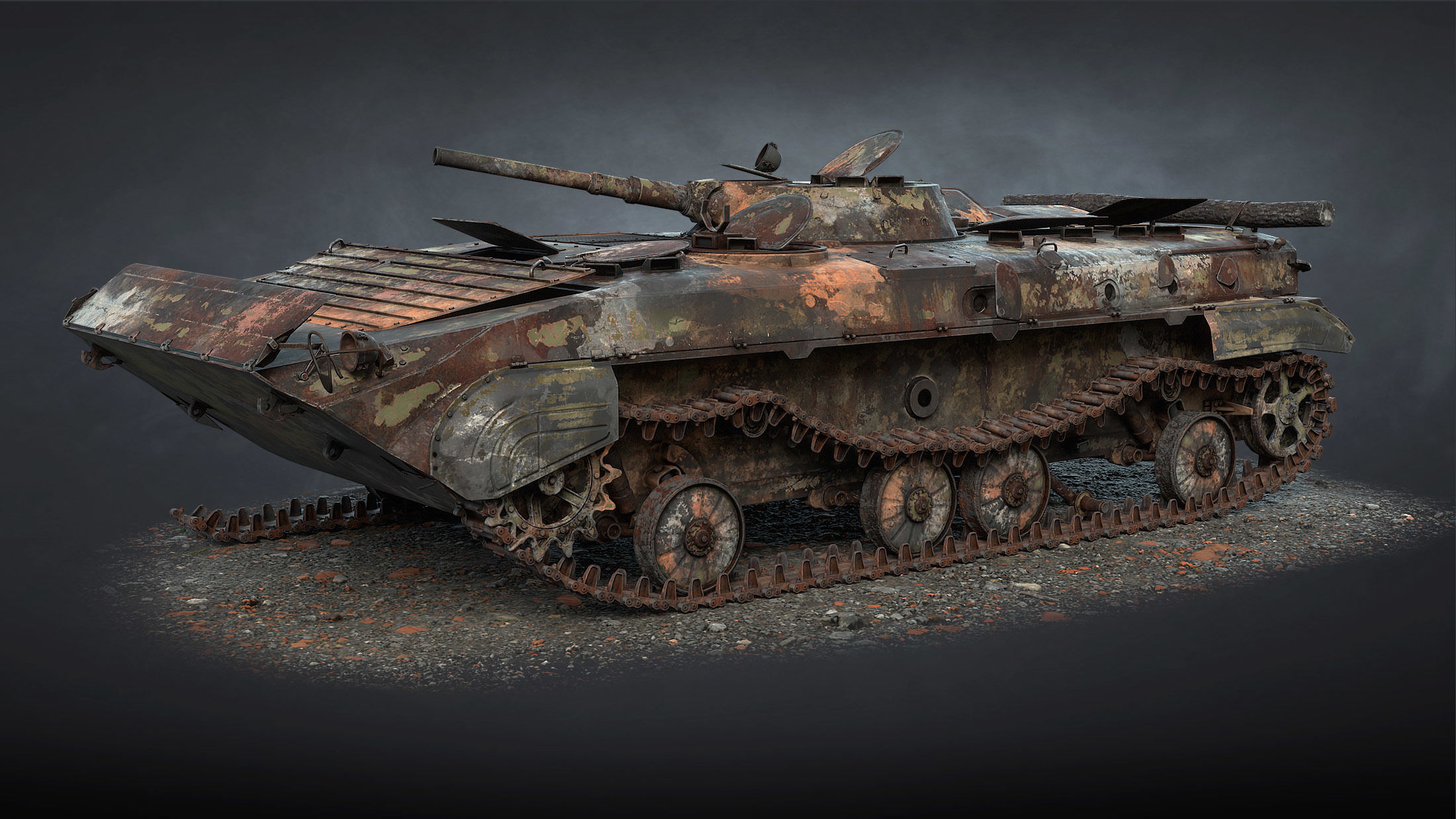 BMP-1 Set swiss armoured vehicle 3D Model Collection_11