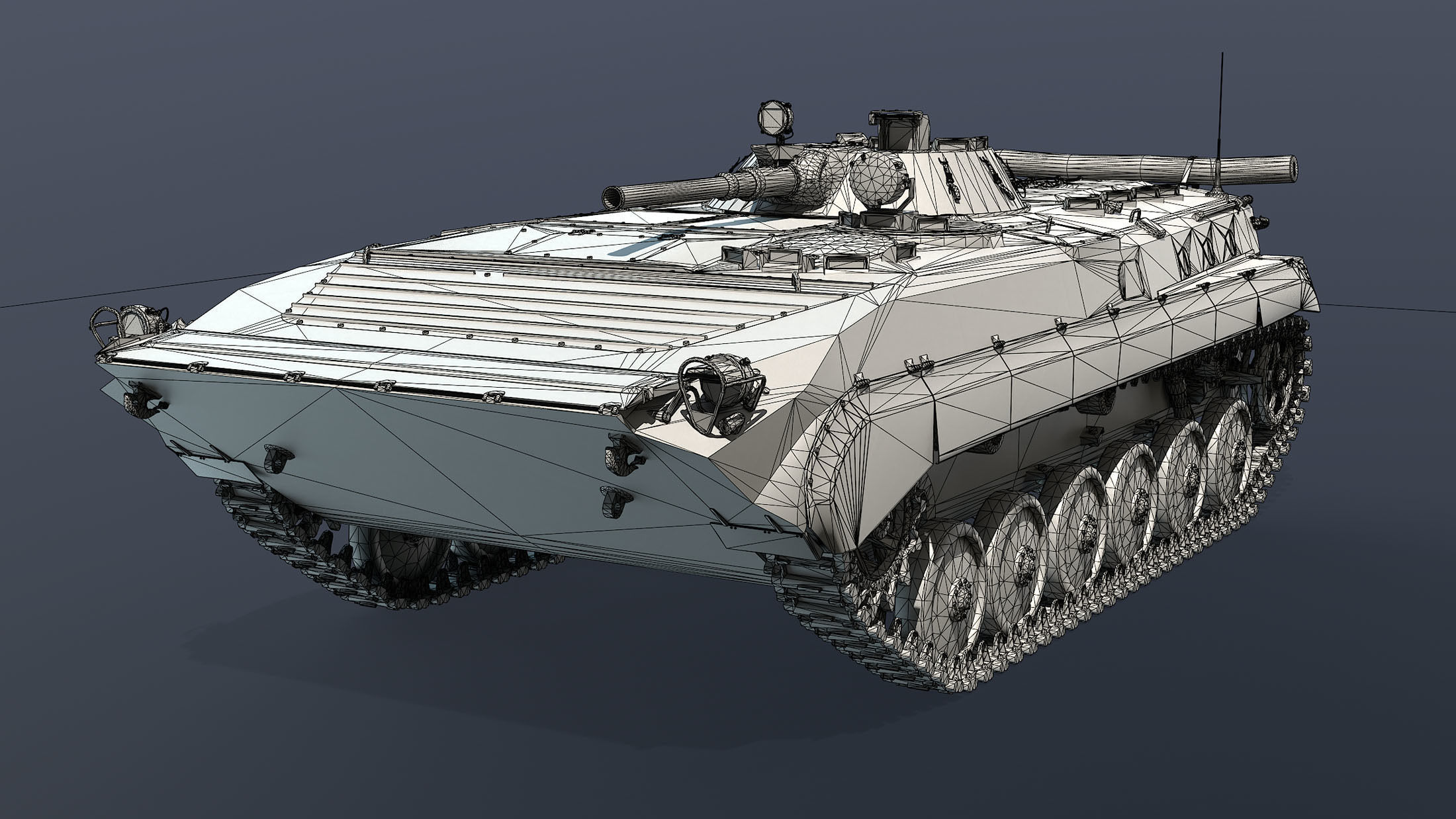 BMP-1 Set swiss armoured vehicle 3D Model Collection_15
