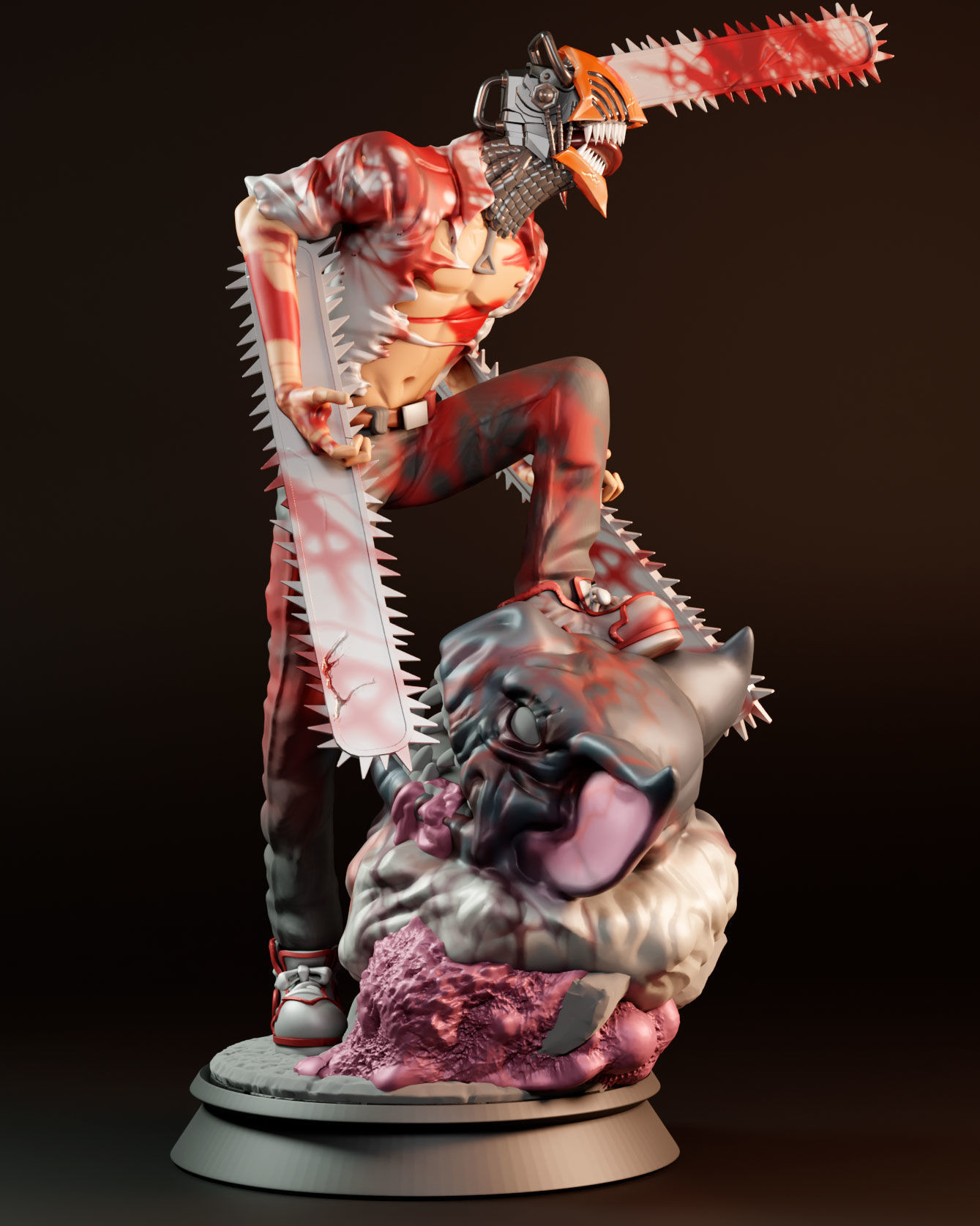 chainsawman for 3Dprint  3D print model_3