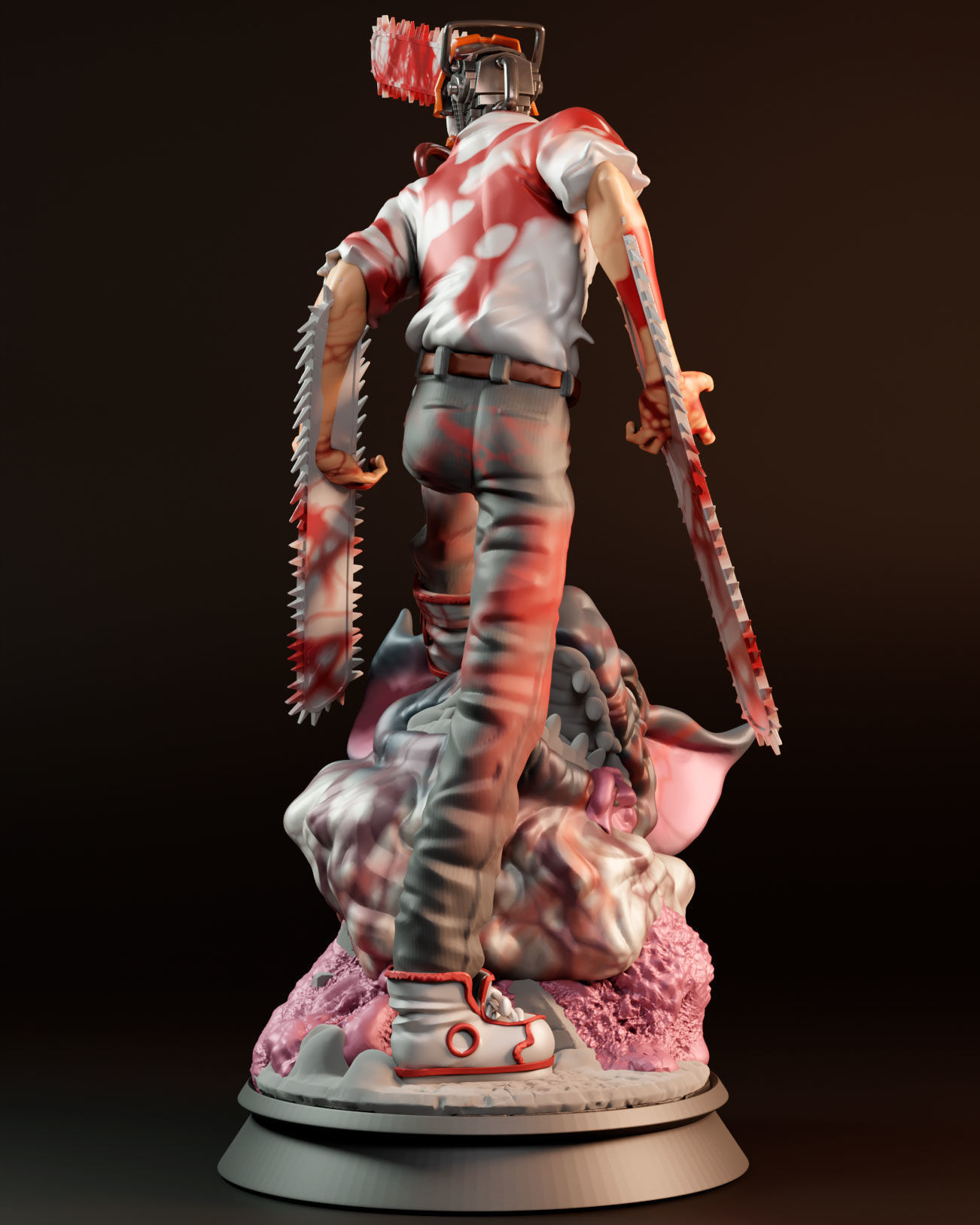 chainsawman for 3Dprint  3D print model_4