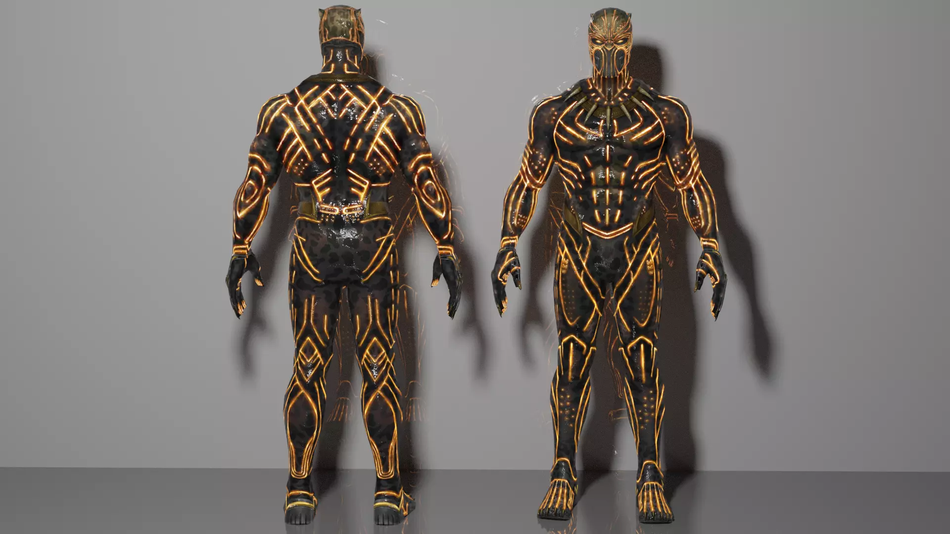 Killmonger avengers panther 3D model