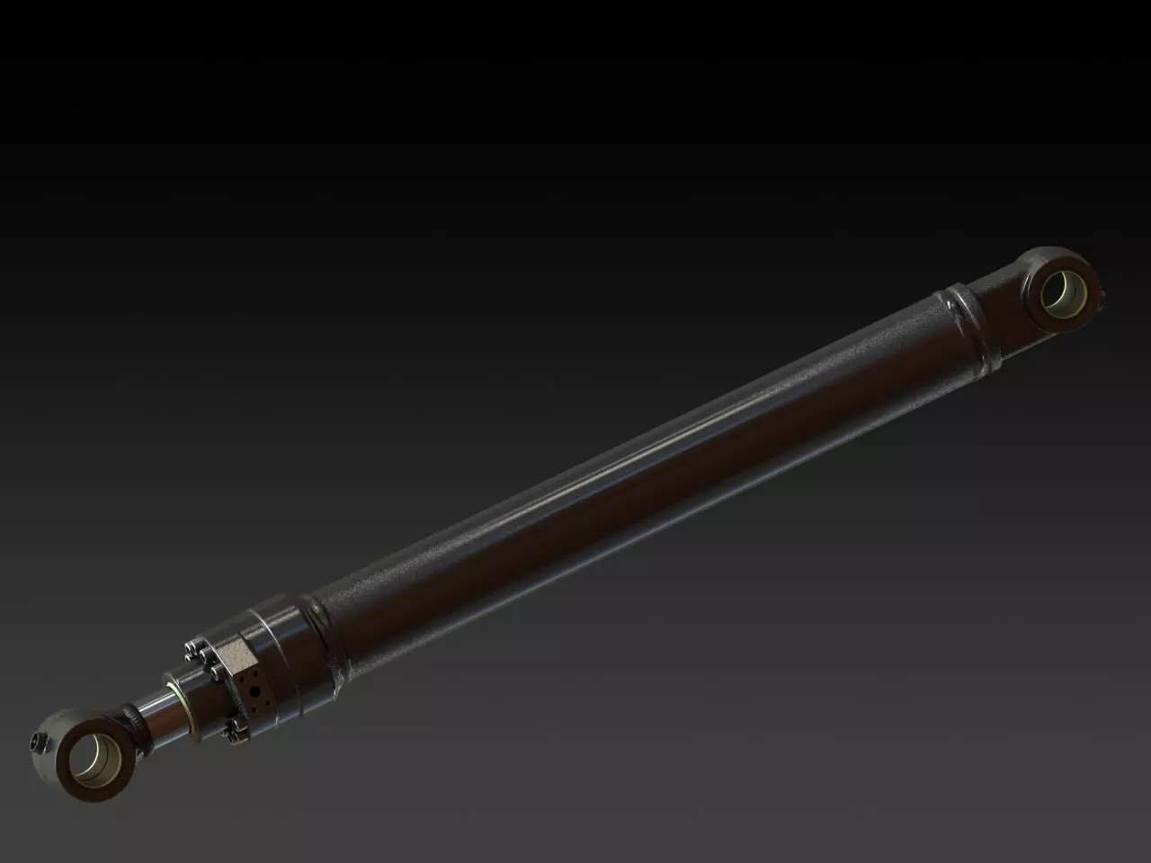 excavator machine 3D model_0