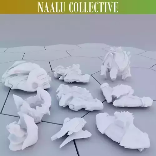 Twilight Imperium Naalu Collective Ship Models 3D print model