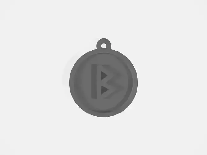 Rune Symbol - Berkano - B 3D print model
