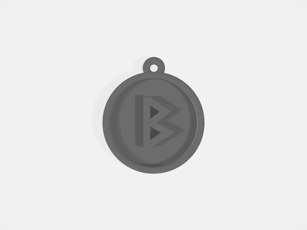 Rune Symbol - Berkano - B 3D print model_0