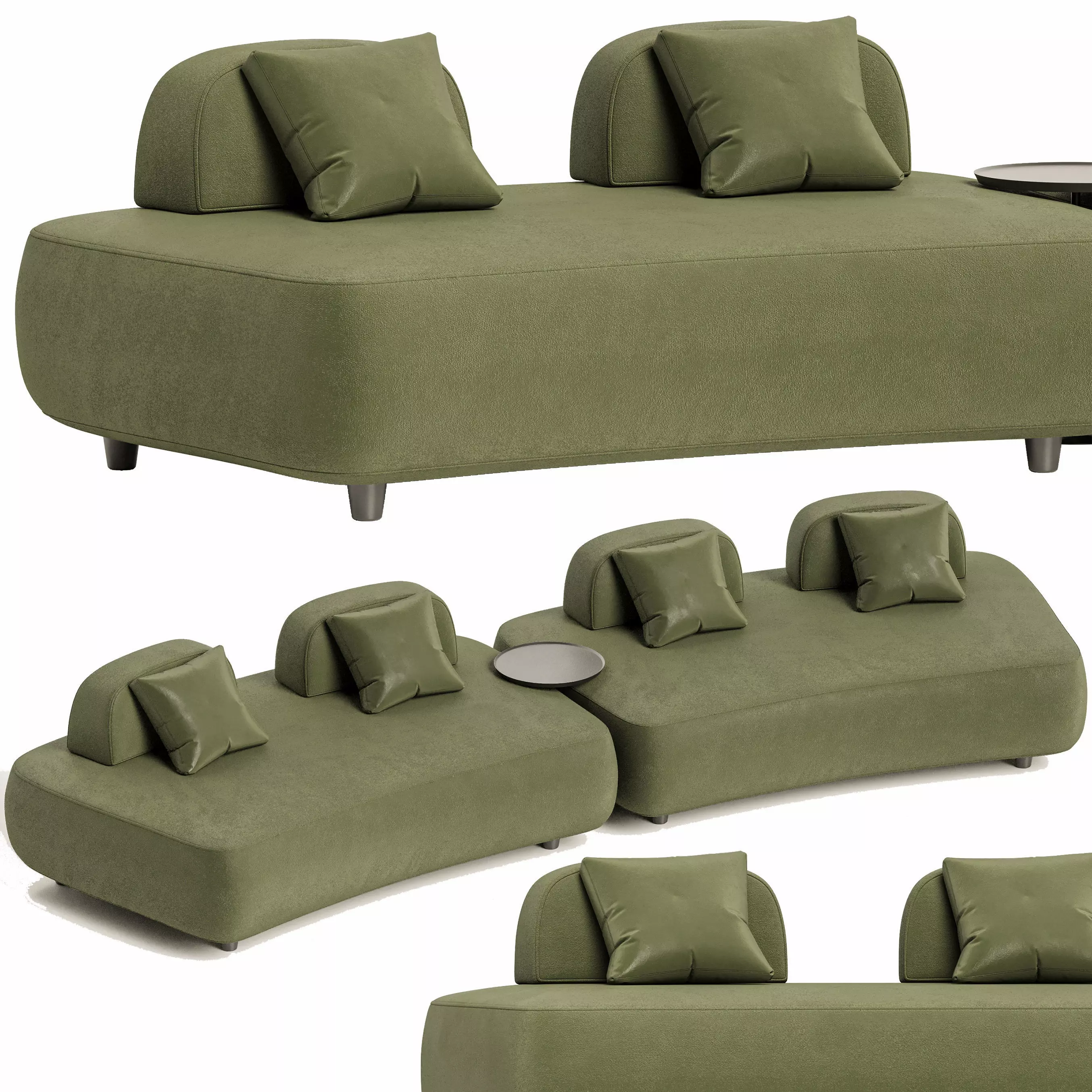 Art Nova - Curve Sofa 3D model_0