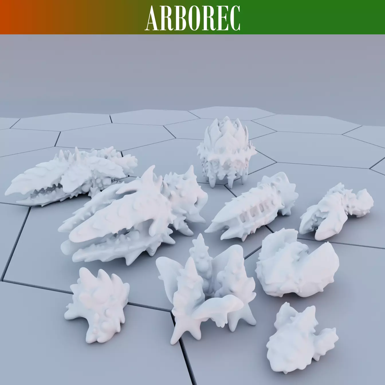 Twilight Imperium Arborec 3D print ship models 3D print model_0